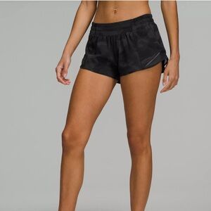 Lululemon Black Low-Rise Lined Shorts